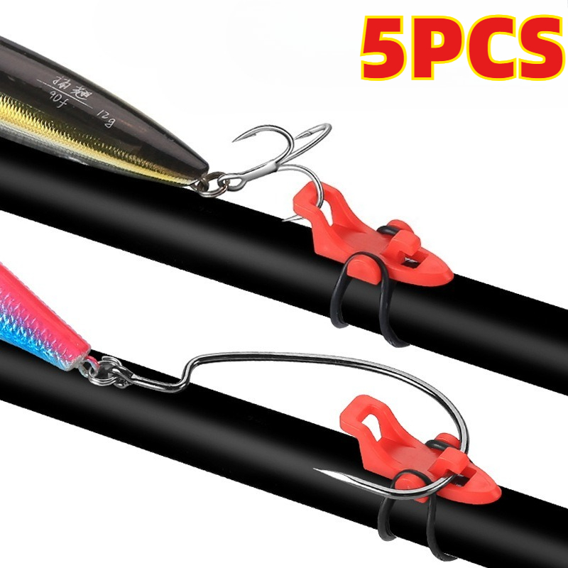 Fishing Hook Box - 5pcs Fishing Rod Pole Hook Keeper