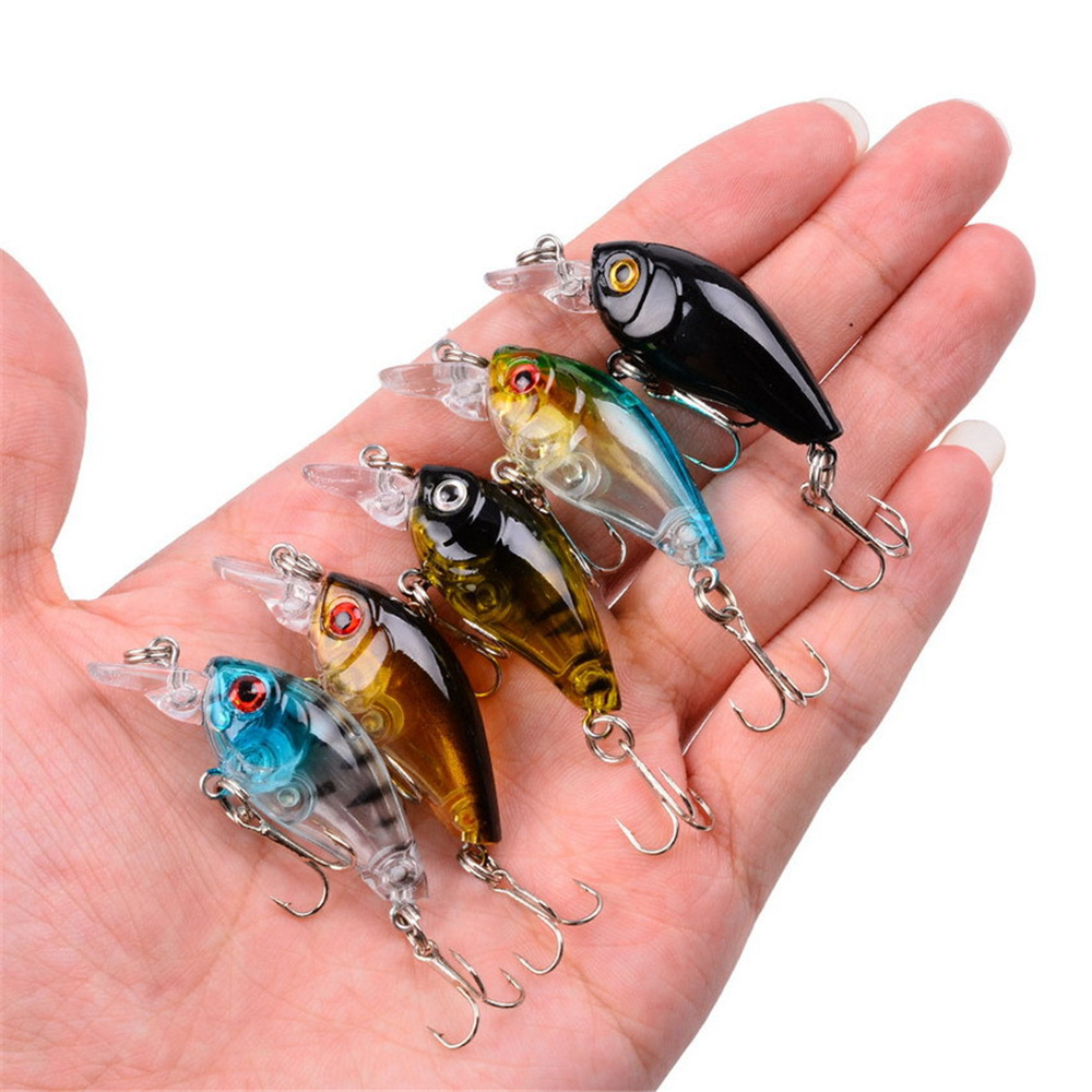 1Pcs 3.5g 4.5cm Top water Mini - Fishing Hook Treble บทวิจารณ์และราคา