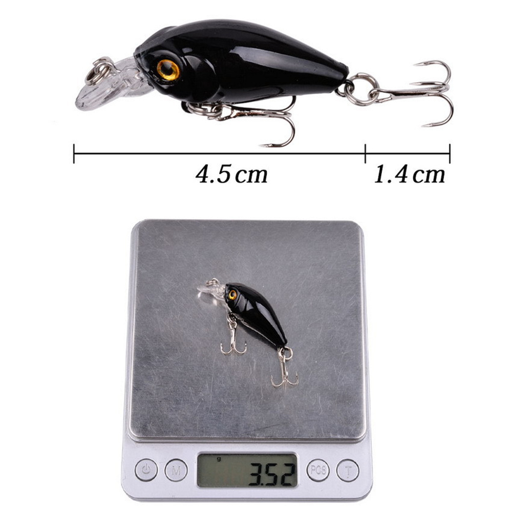 1Pcs 3.5g 4.5cm Top water Mini - Fishing Hook Treble บทวิจารณ์และราคา