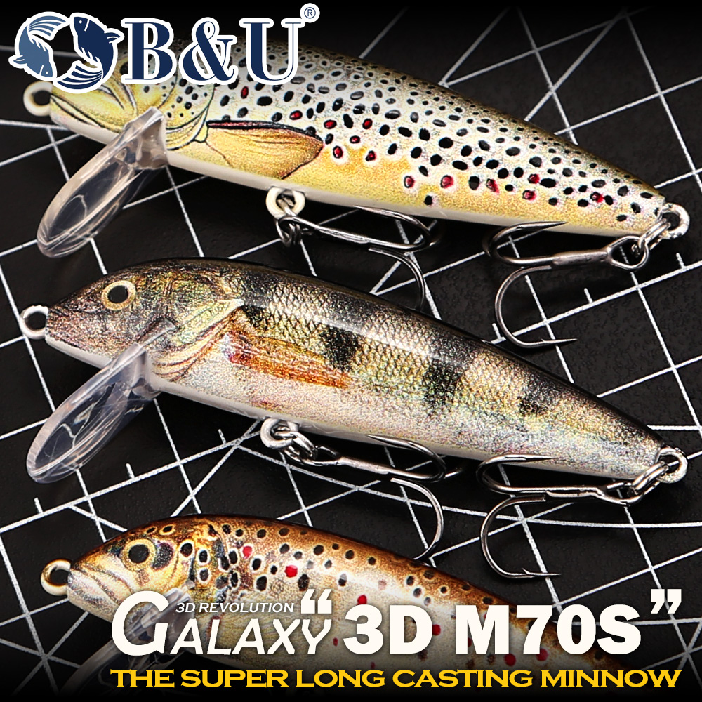 B&U Fishing Lures Sinking Minn - Fishing Hook Treble บทวิจารณ์และราคา