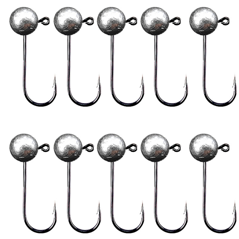 10pcs/lot Jig Head Fishing Hoo - Fishing Hook Offset บทวิจารณ์และราคา