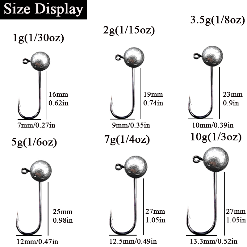 10pcs/lot Jig Head Fishing Hoo - Fishing Hook Offset บทวิจารณ์และราคา