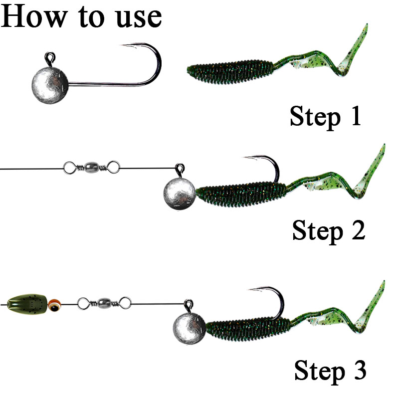 10pcs/lot Jig Head Fishing Hoo - Fishing Hook Offset บทวิจารณ์และราคา