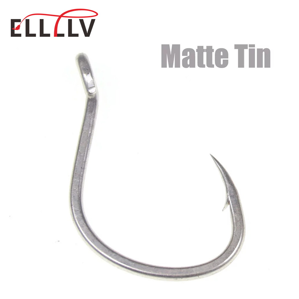 10pcs Matte Tin Anti-rust Salt - Fishing Hook Barbless บทวิจารณ์และราคา
