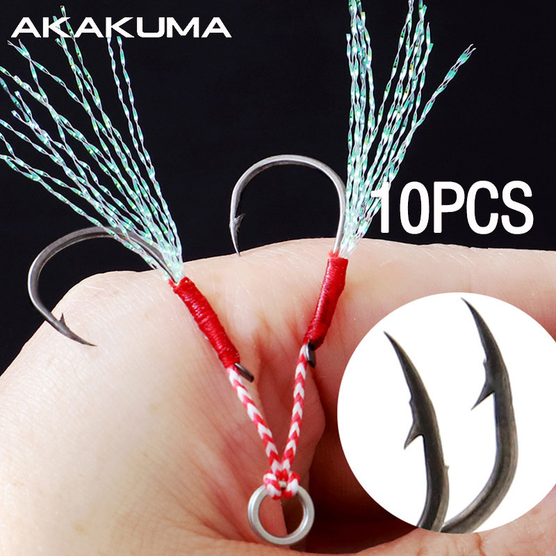 10Pcs Fishing Hooks Single Hoo - Fishing Hook Offset บทวิจารณ์และราคา