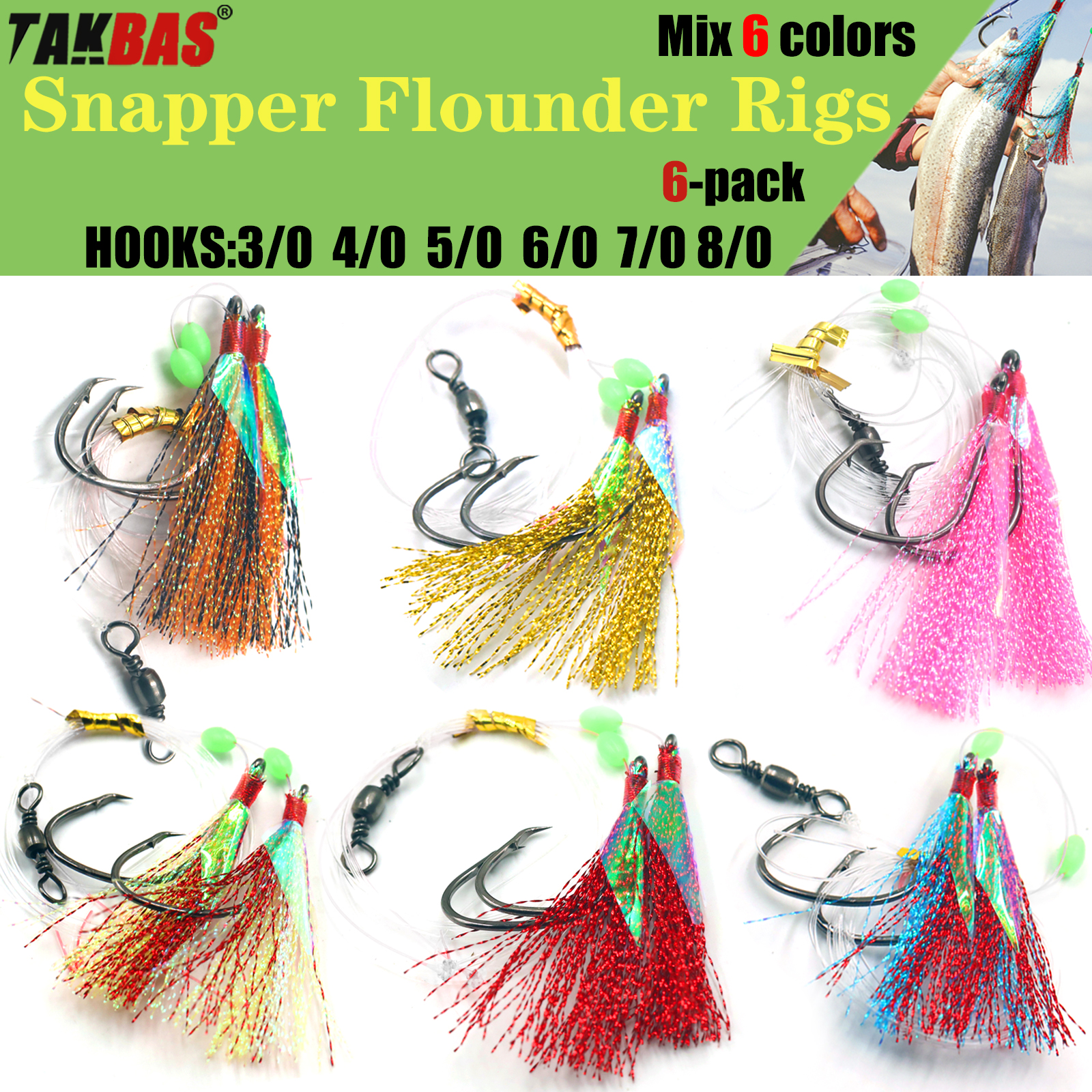 6pcs Snapper Tackle Flasher Ri - Fishing Hook Circle บทวิจารณ์และราคา