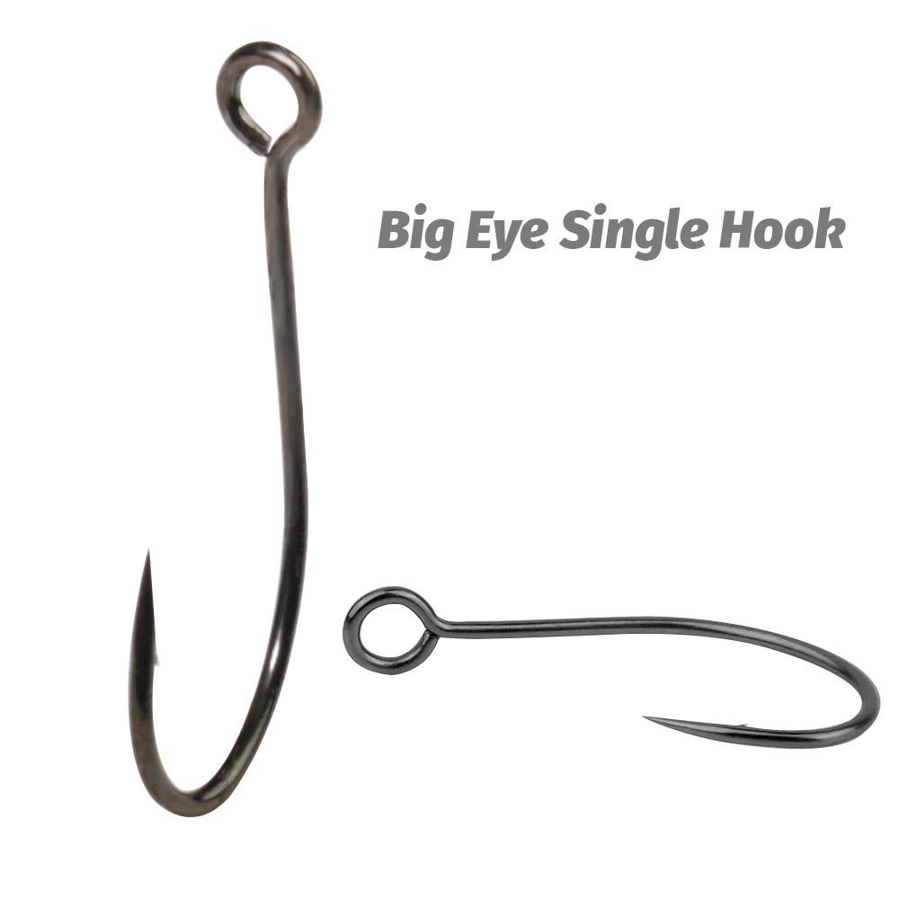 20PCS Big Ring Single Hooks 2# - Fishing Hook Circle บทวิจารณ์และราคา
