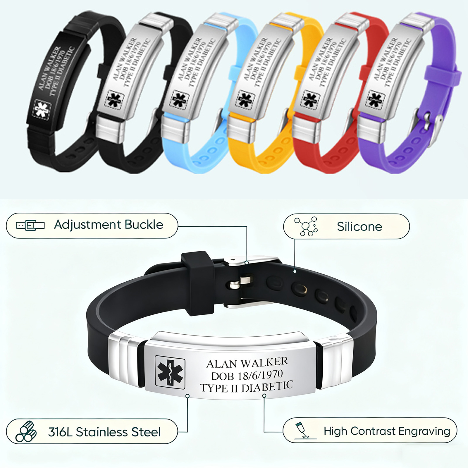 Custom Soft Silicone Bracelets - Fishing Hook บทวิจารณ์และราคา