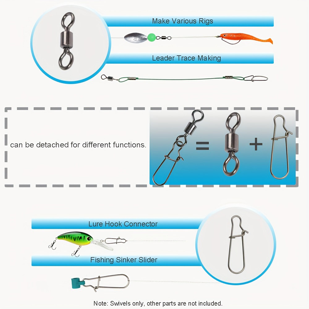 95/210 PCS Set Fishing Connect - Fishing Hook Stainless Steel บทวิจารณ์และราคา
