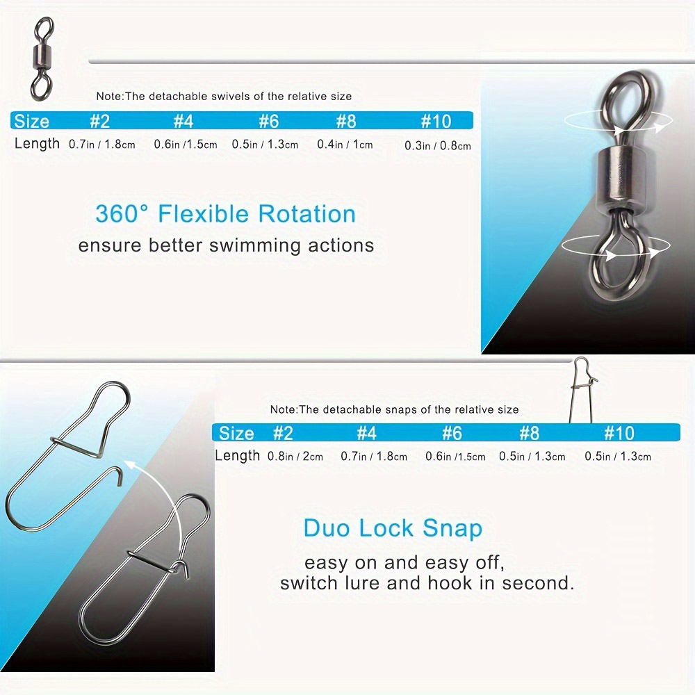 95/210 PCS Set Fishing Connect - Fishing Hook Stainless Steel บทวิจารณ์และราคา