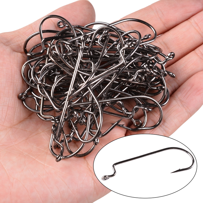 100pc/lot Fishing Hooks High C - Fishing Hook Barbless บทวิจารณ์และราคา