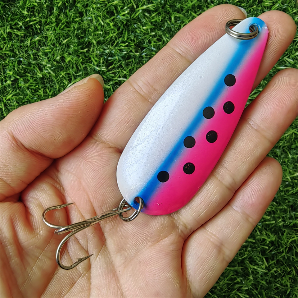 1PCS Spinner Spoon Lure 27G 19 - Fishing Hook Treble บทวิจารณ์และราคา