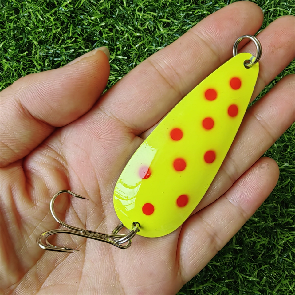 1PCS Spinner Spoon Lure 27G 19 - Fishing Hook Treble บทวิจารณ์และราคา