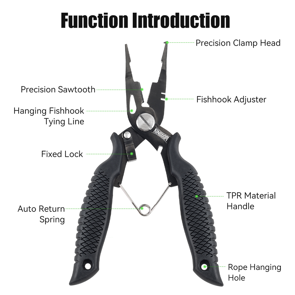 Kingdom Fishing Pliers Multifu - Fishing Hook Sharpener บทวิจารณ์และราคา