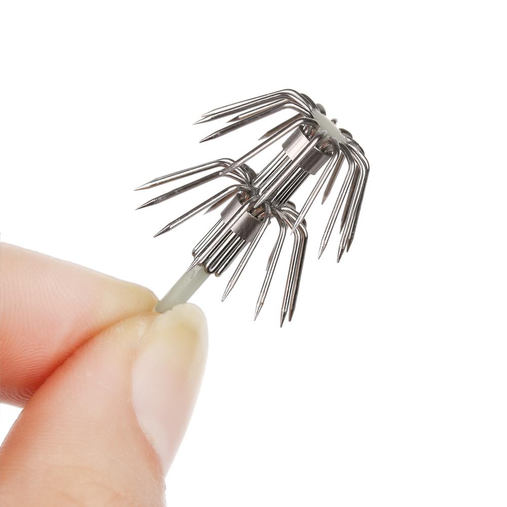 5Pcs Stainless Steel Double La - Fishing Hook Assortment บทวิจารณ์และราคา