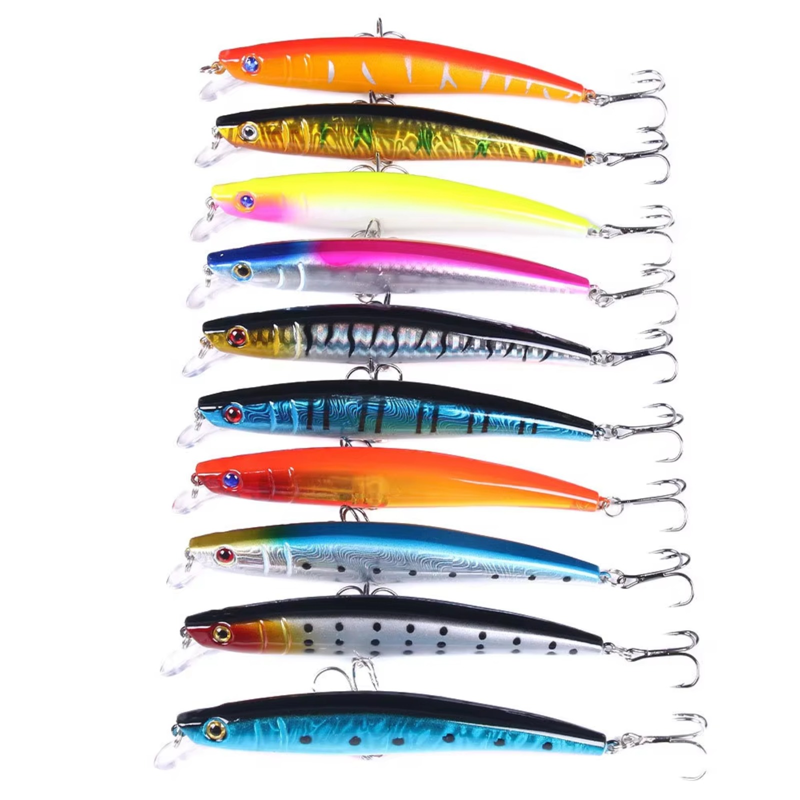 Minnow Fishing Lure 110mm 13g  - Fishing Hook Treble บทวิจารณ์และราคา