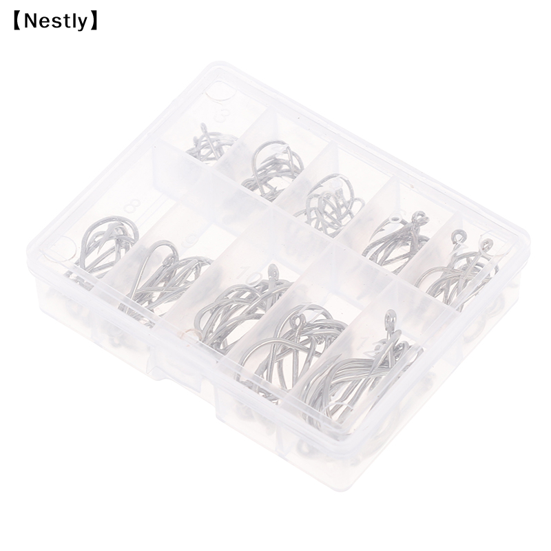 100pcs/box Fishing Hooks Carbo - Fishing Hook Circle บทวิจารณ์และราคา