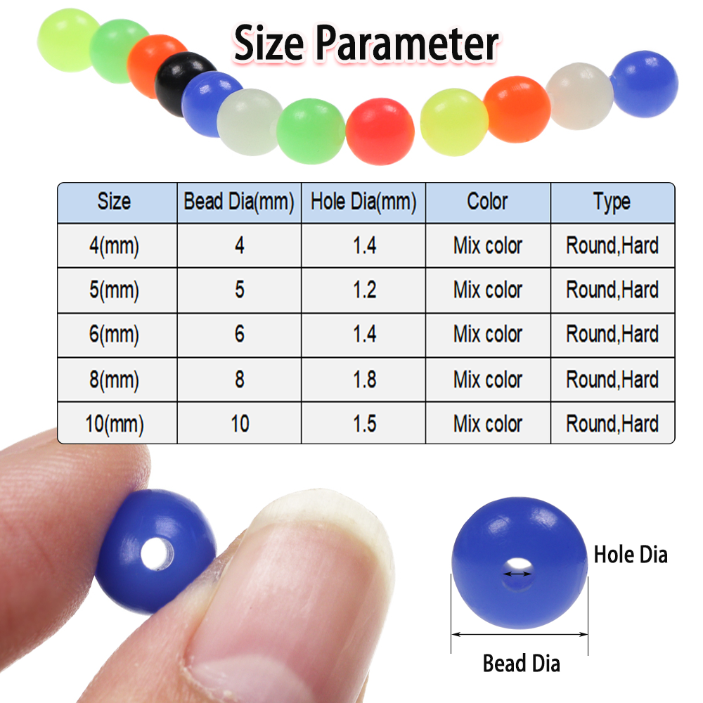 200pcs Mixed Color Fishing Bea - Fishing Hook Assortment บทวิจารณ์และราคา