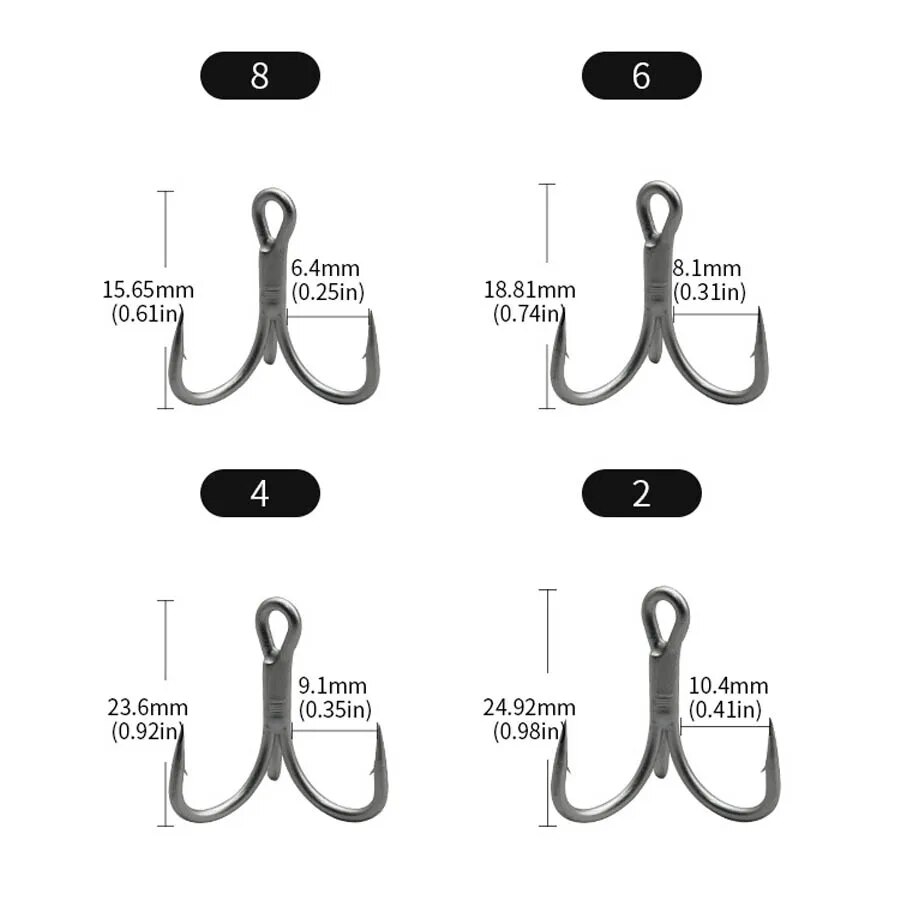 Fishing Treble Hooks High Carb - Fishing Hook Offset บทวิจารณ์และราคา