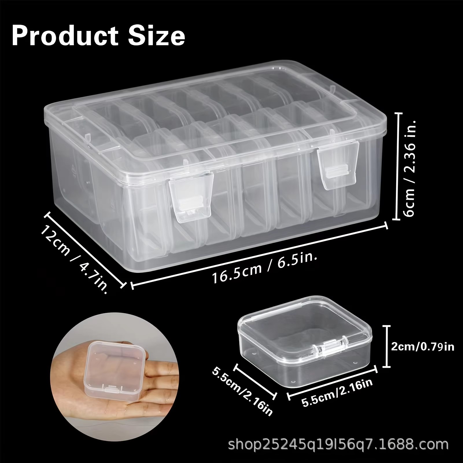 14Pieces  Clear Plastic Storag - Fishing Hook บทวิจารณ์และราคา