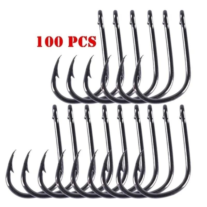 100pc/lot Fishing Hooks Double - Fishing Hook Circle บทวิจารณ์และราคา