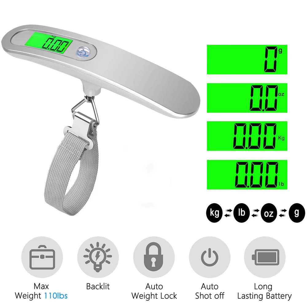 Portable Scale Digital LCD Dis - Fishing Hook Stainless Steel บทวิจารณ์และราคา