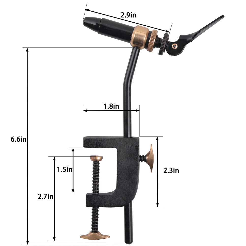 Rotary Fly Tying Vise Tool Saf - Fishing Hook Jig บทวิจารณ์และราคา