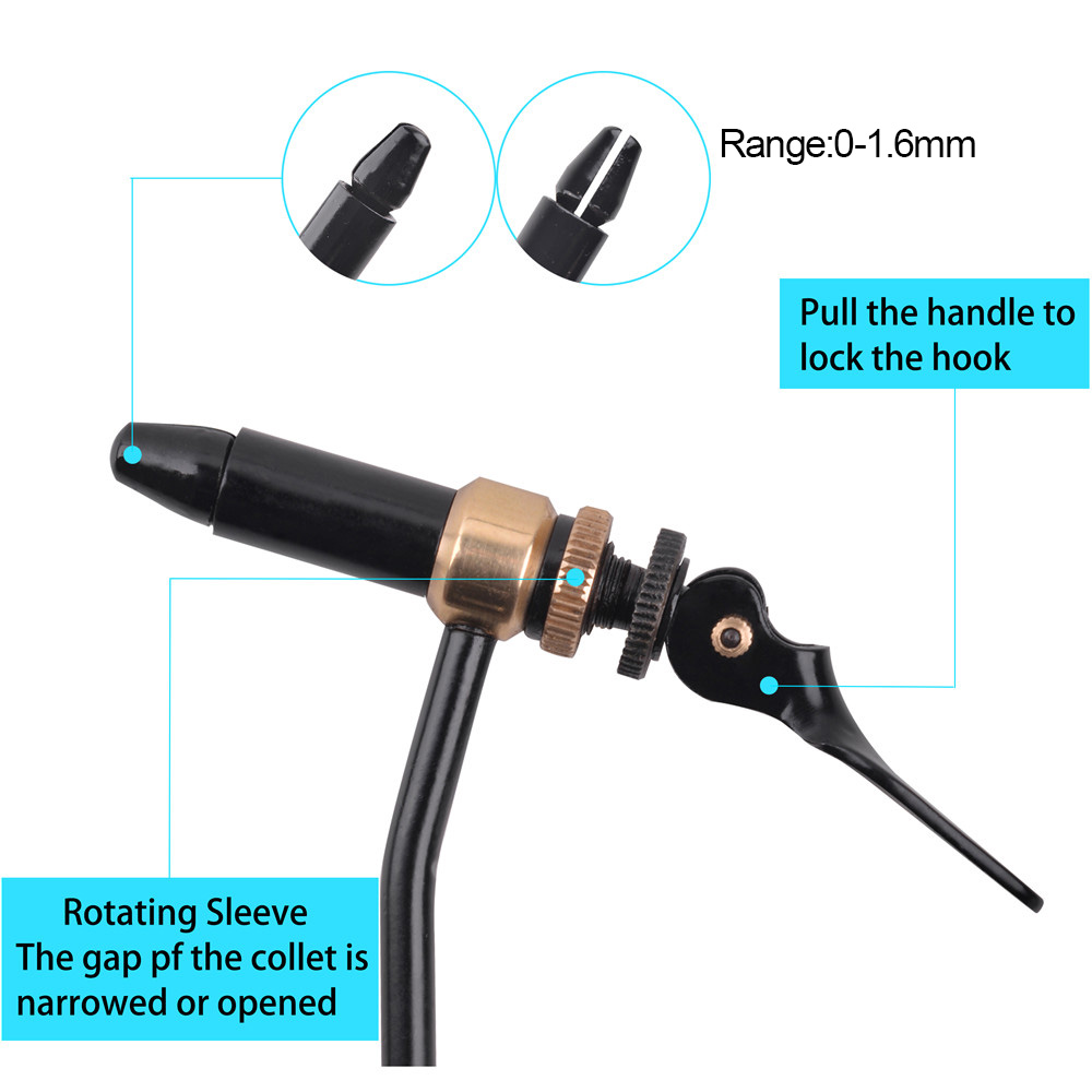 Rotary Fly Tying Vise Tool Saf - Fishing Hook Jig บทวิจารณ์และราคา