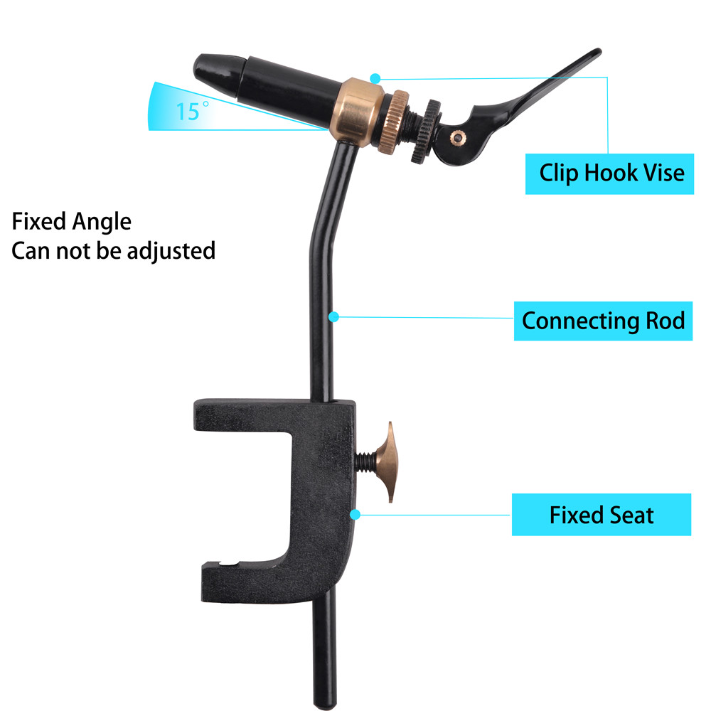 Rotary Fly Tying Vise Tool Saf - Fishing Hook Jig บทวิจารณ์และราคา