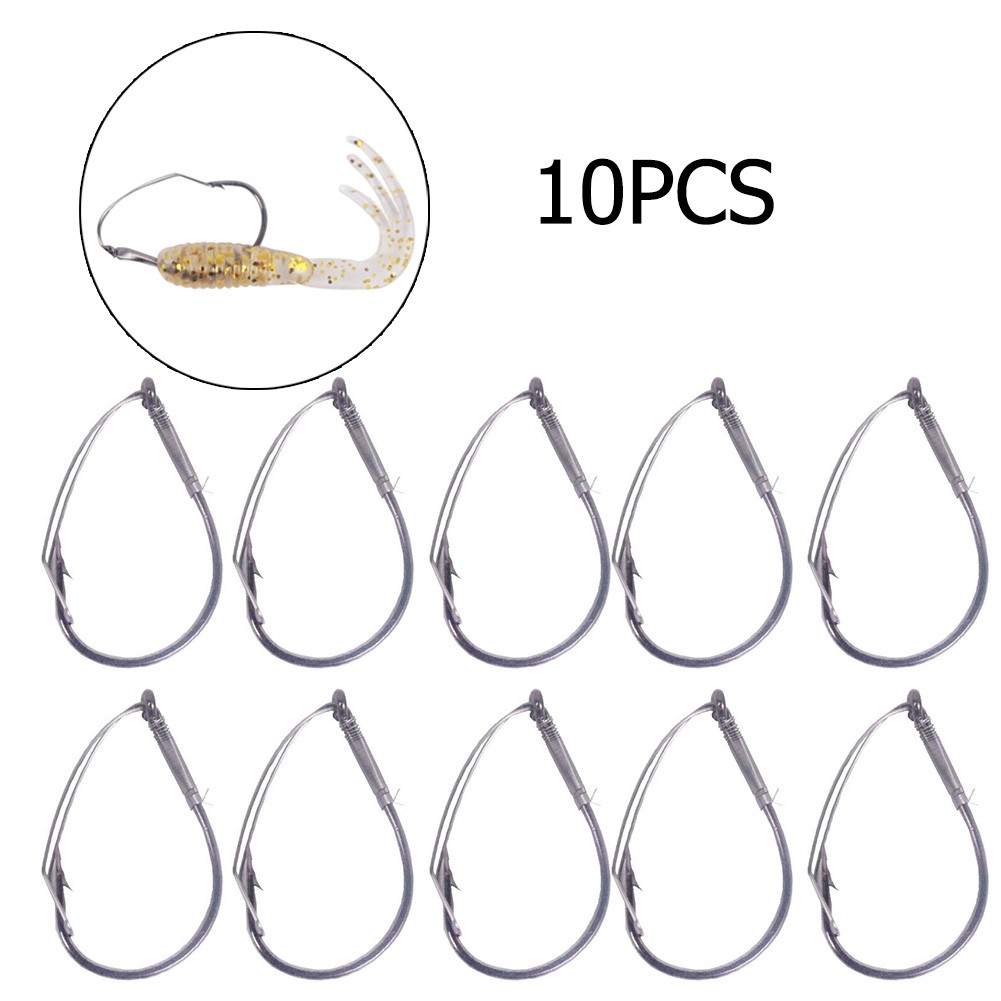 10Pcs/Box High Carbon Steel Wa - Fishing Hook Weedless บทวิจารณ์และราคา