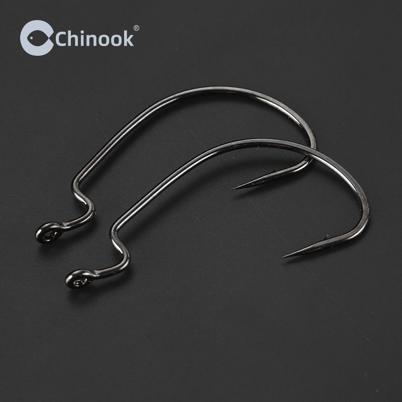 Chinook 20pcs Wide worm Texan  - Fishing Hook Offset บทวิจารณ์และราคา