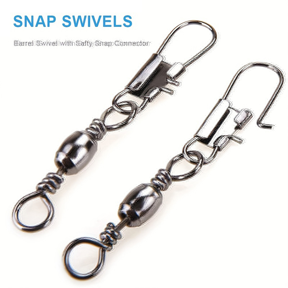 100Pcs/Lot 4#6#8#10#12# Swivel - Fishing Hook Stainless Steel บทวิจารณ์และราคา