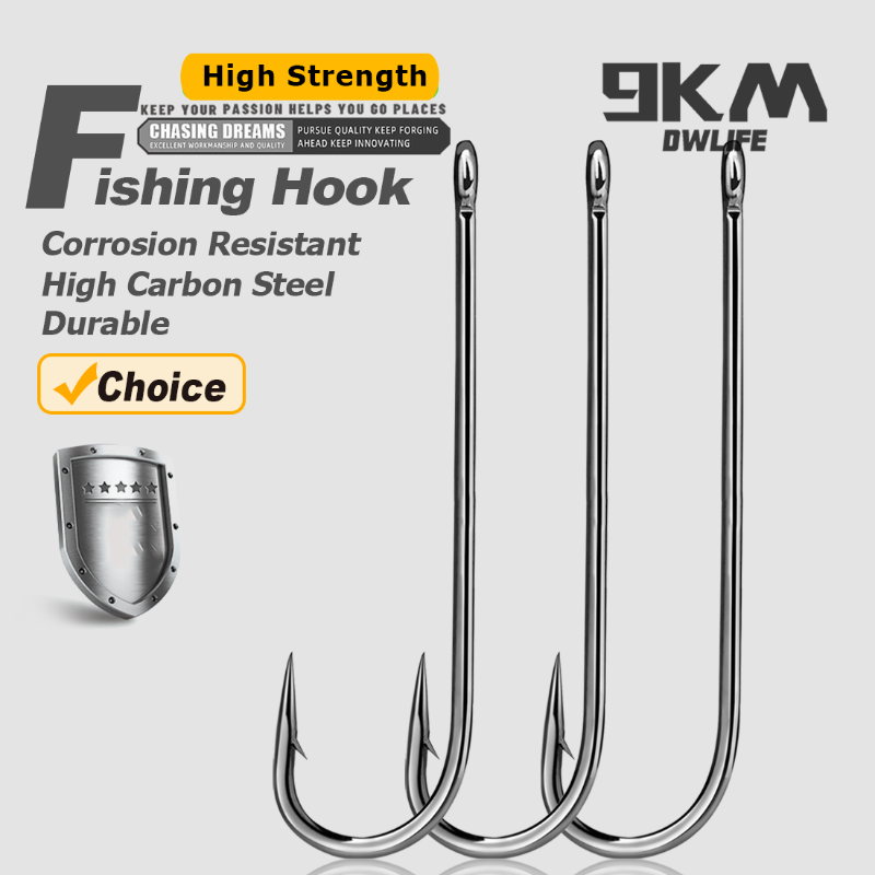 Fishing Hooks Long Shank Hooks - Fishing Hook Barbless บทวิจารณ์และราคา