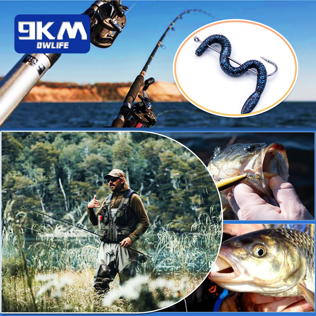 Fishing Hooks Long Shank Hooks - Fishing Hook Barbless บทวิจารณ์และราคา