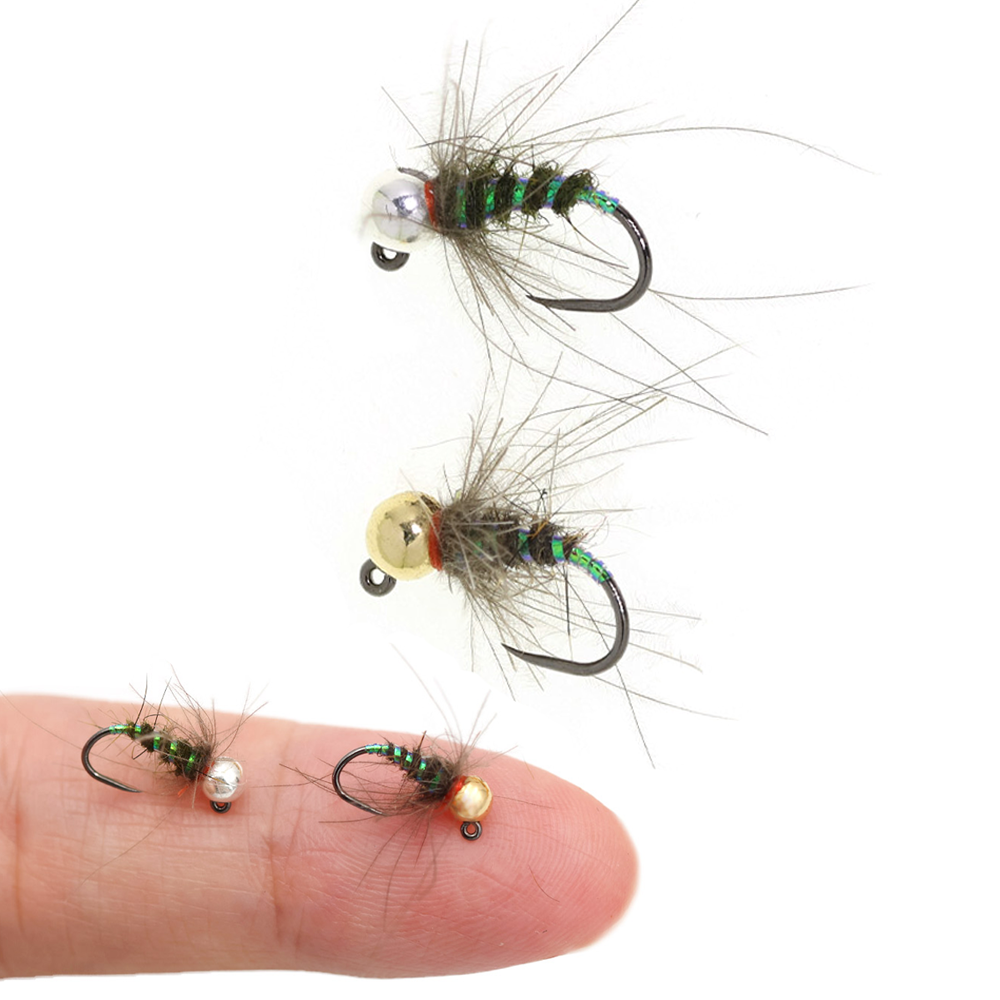4pcs #16 Tungsten Beadhead CDC - Fishing Hook Barbless บทวิจารณ์และราคา