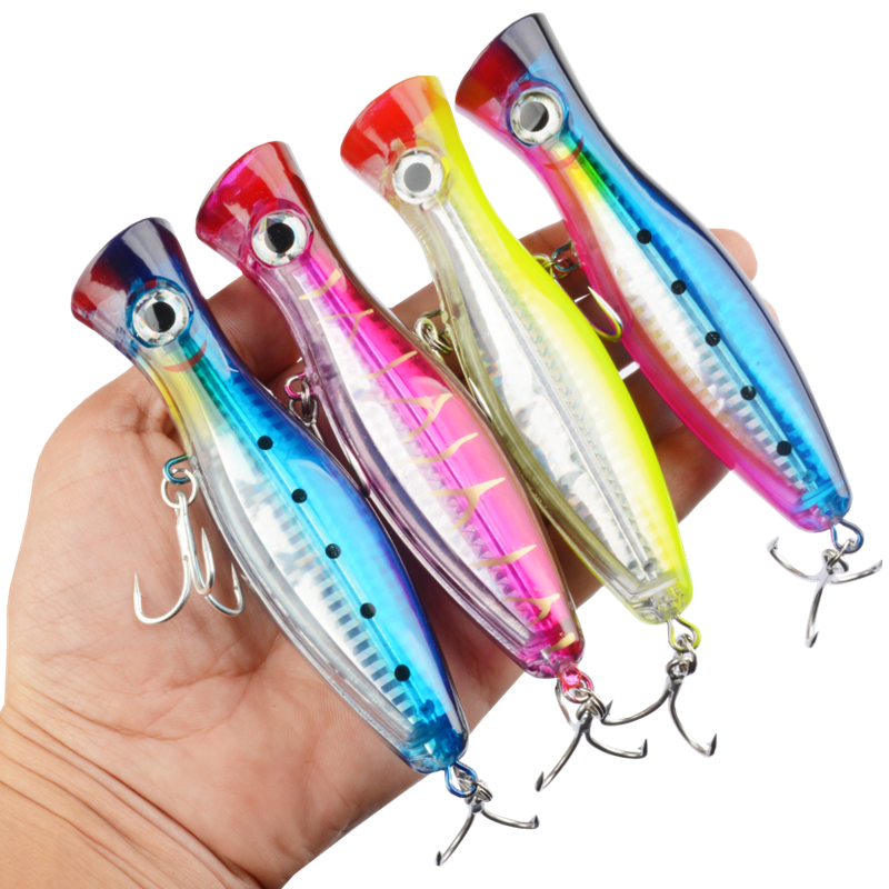 1pc 43g Big Popper Floating Wo - Fishing Hook Treble บทวิจารณ์และราคา