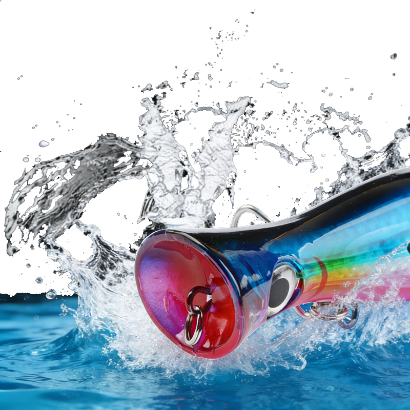1pc 43g Big Popper Floating Wo - Fishing Hook Treble บทวิจารณ์และราคา