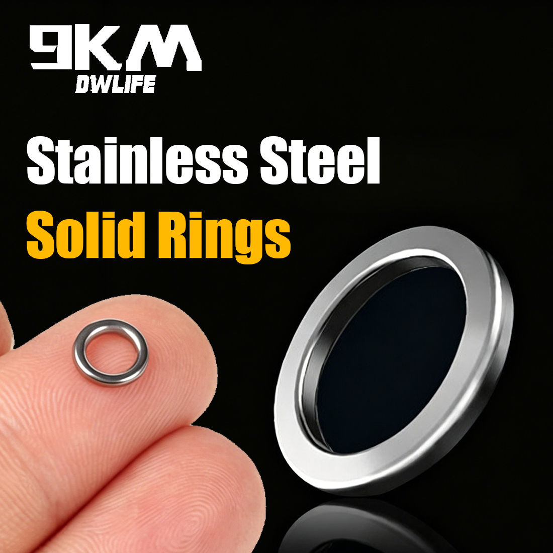 9KM Solid Ring Fishing 50pcs S - Fishing Hook Jig บทวิจารณ์และราคา