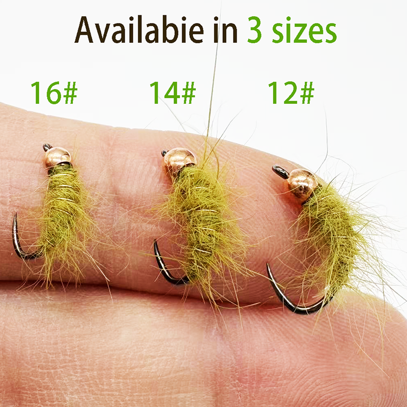 5PCS Fly Fishing Nymphs Wet Fl - Fishing Hook Barbless บทวิจารณ์และราคา