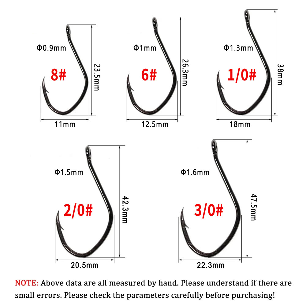 Wifreo 20pcs V Shape Catfish H - Fishing Hook Barbless บทวิจารณ์และราคา
