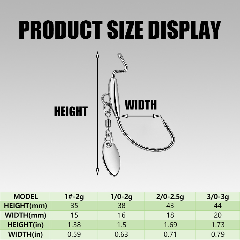 [TUODIAO]Crank Hook Jig Heads  - Fishing Hook Weedless บทวิจารณ์และราคา