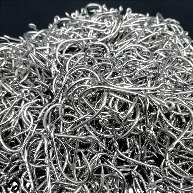 200Pcs Fishing Hooks Eyed Circ - Fishing Hook Circle บทวิจารณ์และราคา