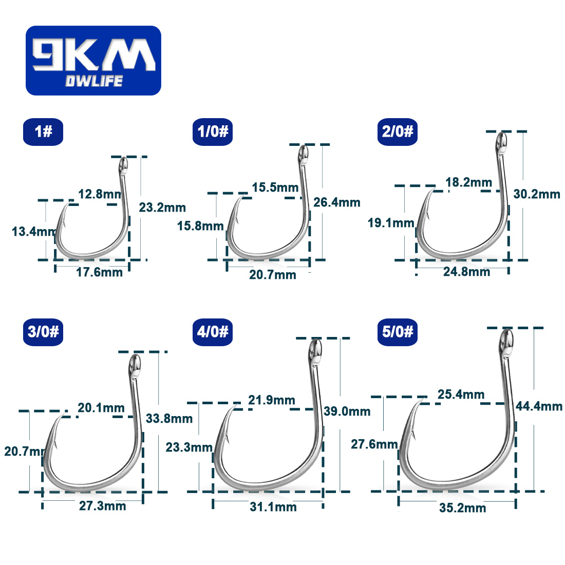 9KM Fishing Hooks Saltwater Li - Fishing Hook Circle บทวิจารณ์และราคา