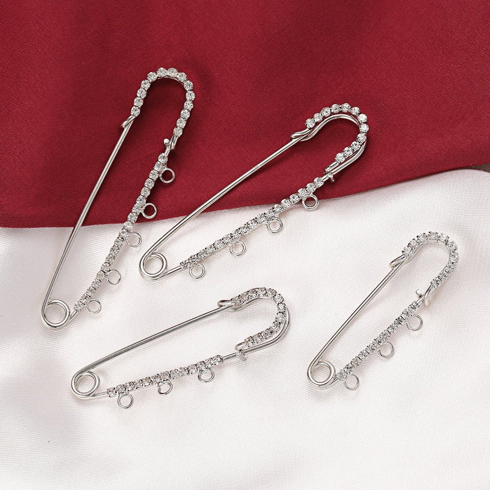 5pcs Rhinestone Charms Safety  - Fishing Hook Size บทวิจารณ์และราคา
