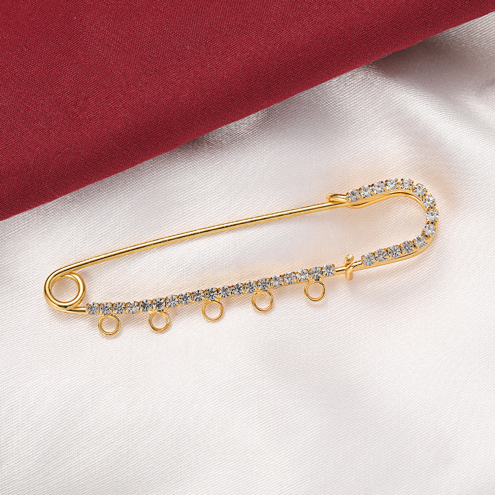 5pcs Rhinestone Charms Safety  - Fishing Hook Size บทวิจารณ์และราคา