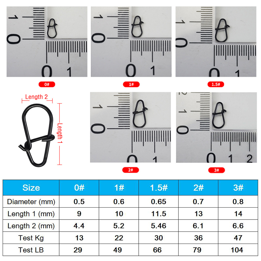 50Pcs Crankbait Snaps Stainles - Fishing Hook Stainless Steel บทวิจารณ์และราคา