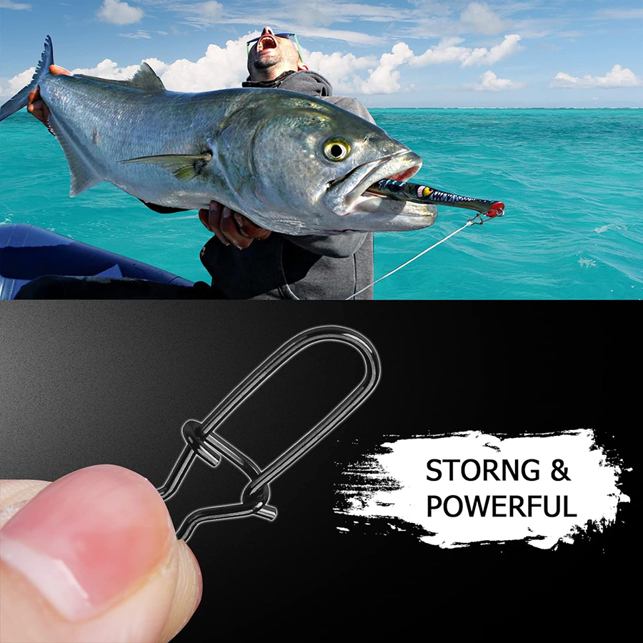 50Pcs Crankbait Snaps Stainles - Fishing Hook Stainless Steel บทวิจารณ์และราคา