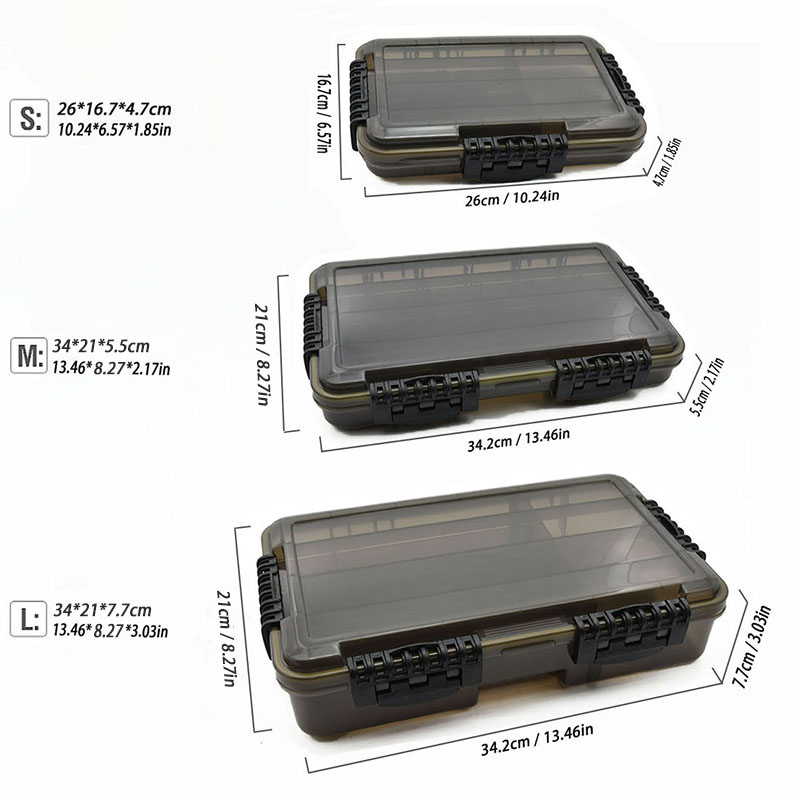 Waterproof Fishing Tackle Box  - Fishing Hook Size บทวิจารณ์และราคา