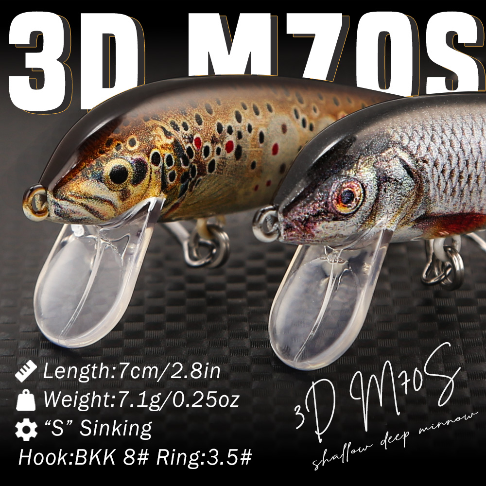 B&U Sinking Minnow Fishing Lur - Fishing Hook Treble บทวิจารณ์และราคา