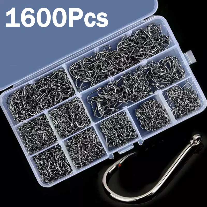 50-1600Pcs/BoxFishing Hooks Ca - Fishing Hook Circle บทวิจารณ์และราคา